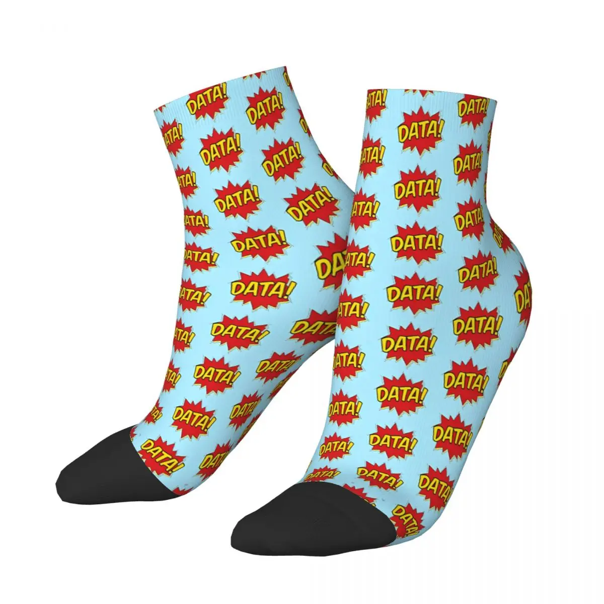 

Data Pow Ankle Socks Male Mens Women Winter Stockings Printed