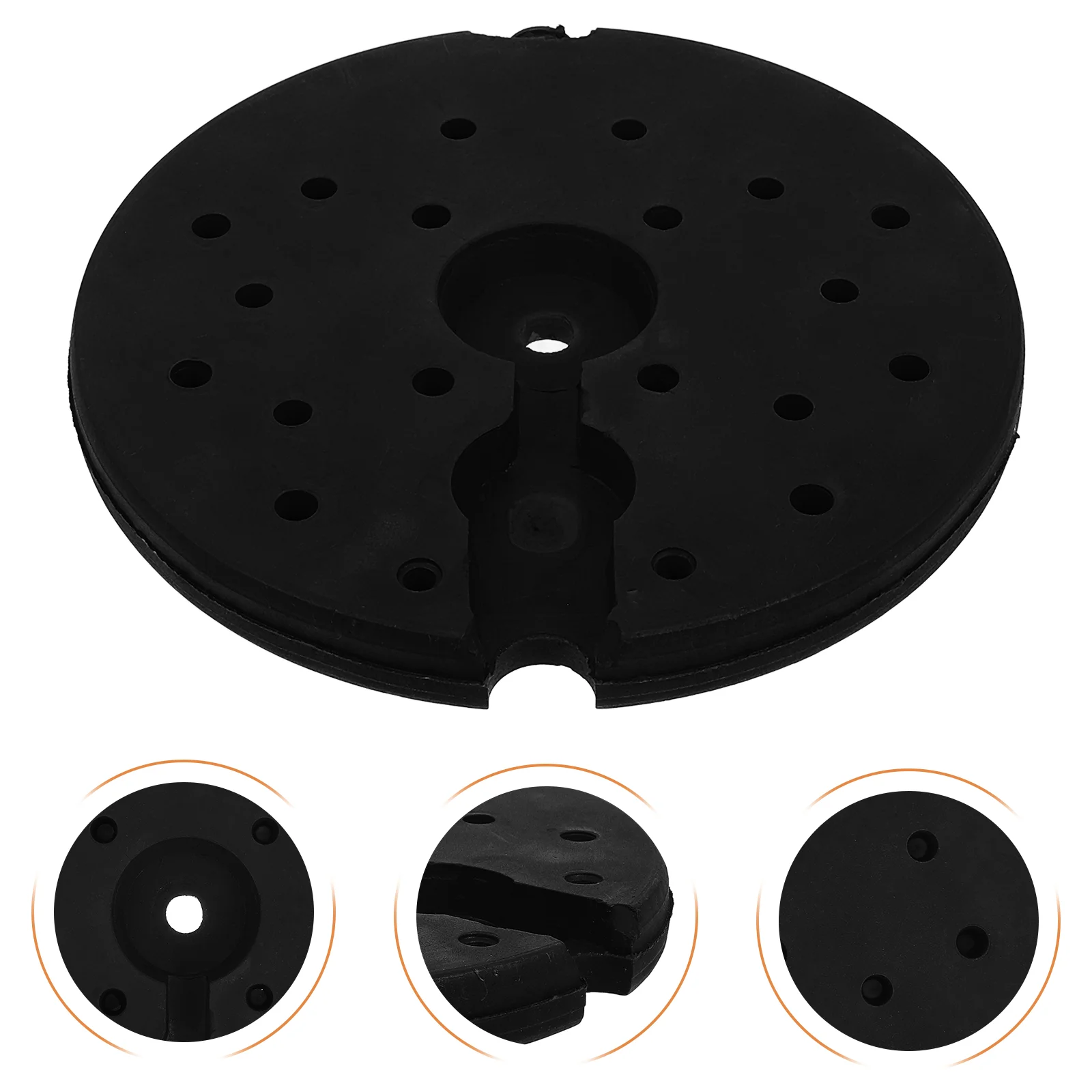 Fixtures Floor Lamp Base Black Table Round Rounded Light Chassis Work Lamps Desk