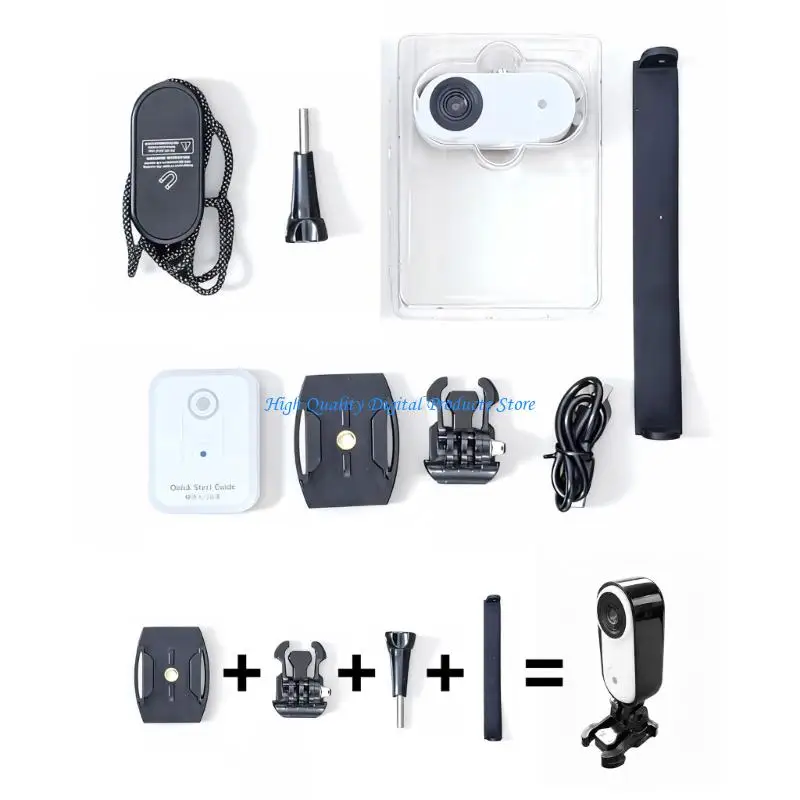 

U2JE 1080P Portable Mini Digital Camera Lightweight Video Recorder 1920x1080 Resolution Wearable Camera for Student