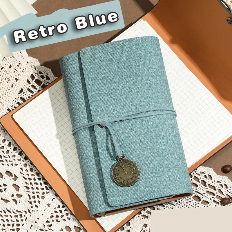 Retro Style Pocket Type Mini Notebook Vintage Bookkeeping Writing Book Portable Notepad School Note Books Office Supplies