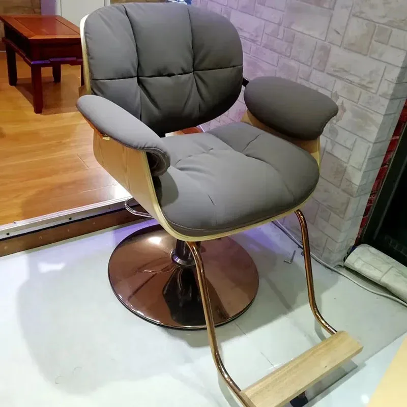 

Кресло для парикмахерской FG28*, специальное кресло для стрижки волос, роскошный простой современный европейский парикмахерский стул