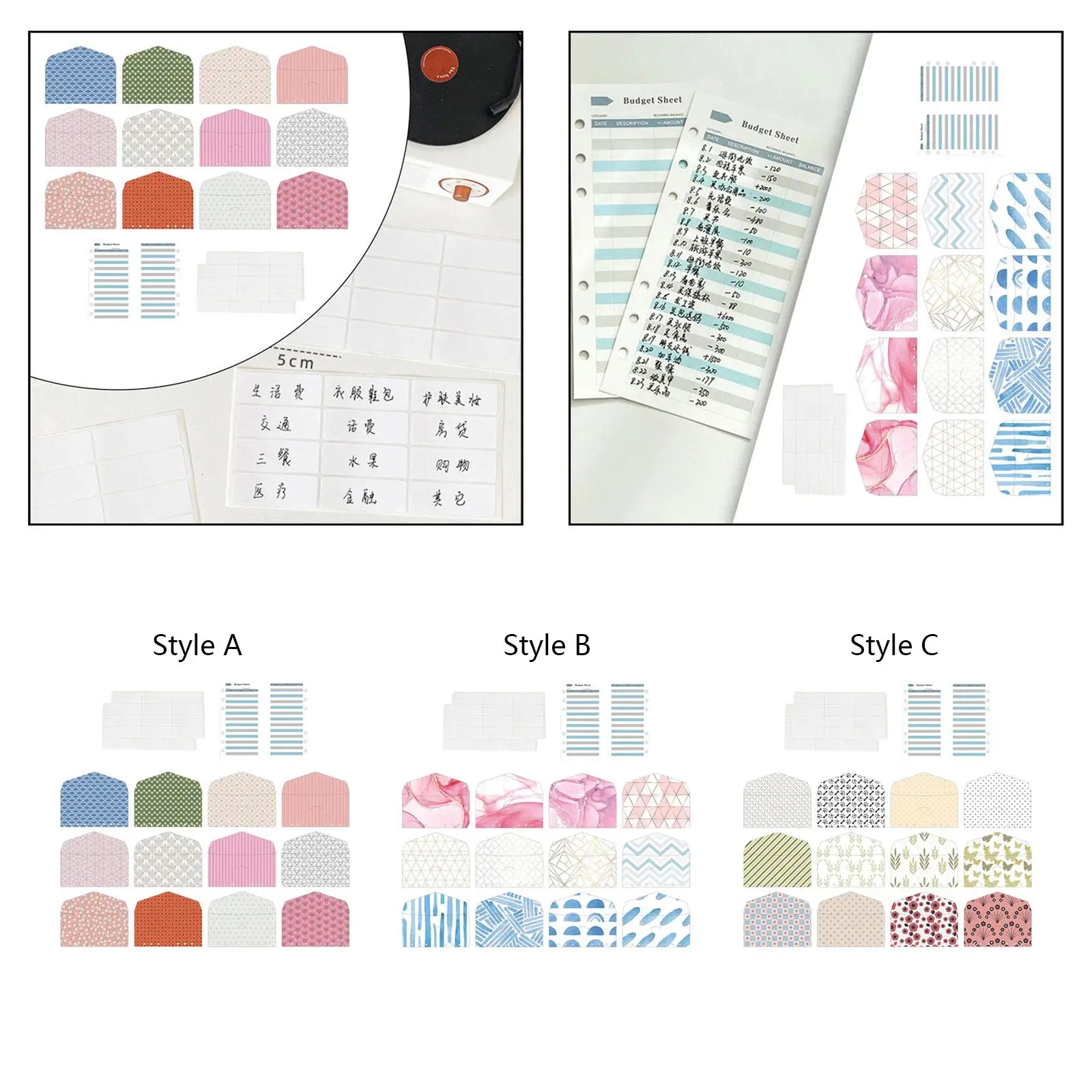 12 шт., конверты для экономии денег