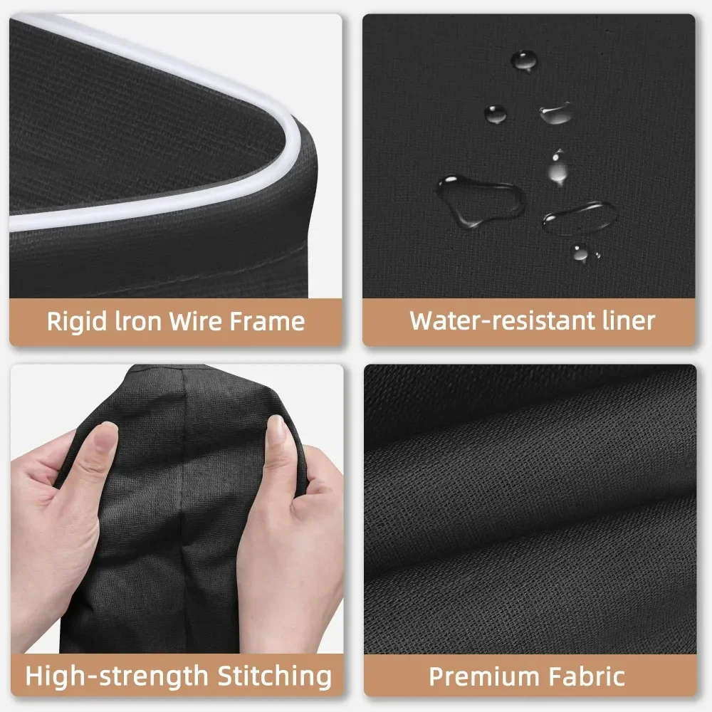 2026 جديد عيد الميلاد سلة الغسيل مقاوم للماء القطن الملابس القذرة سلال المنظم طوي أشتات حقيبة التخزين لعبة المنظم