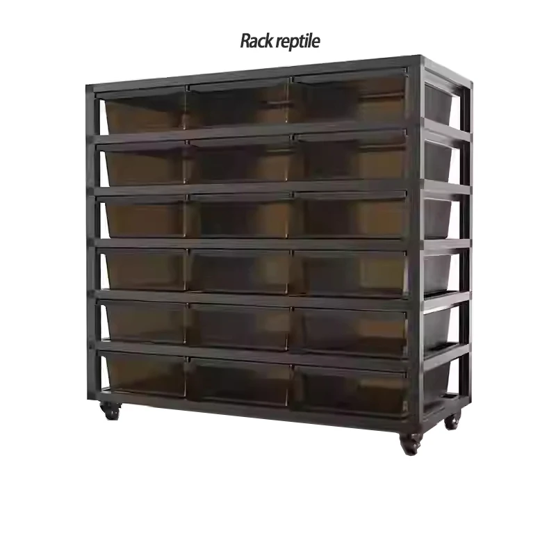 

A4P 32*22*10CM Live Large Heated Reptiles Accessories Snake Rack System Plastic PVC Breeding Box Tubs Snake Rack Cages