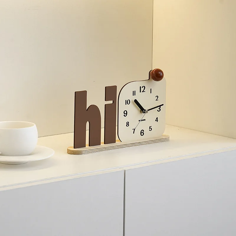

Living room decoration desktop clock porch TV cabinet creative desktop clock art ornament