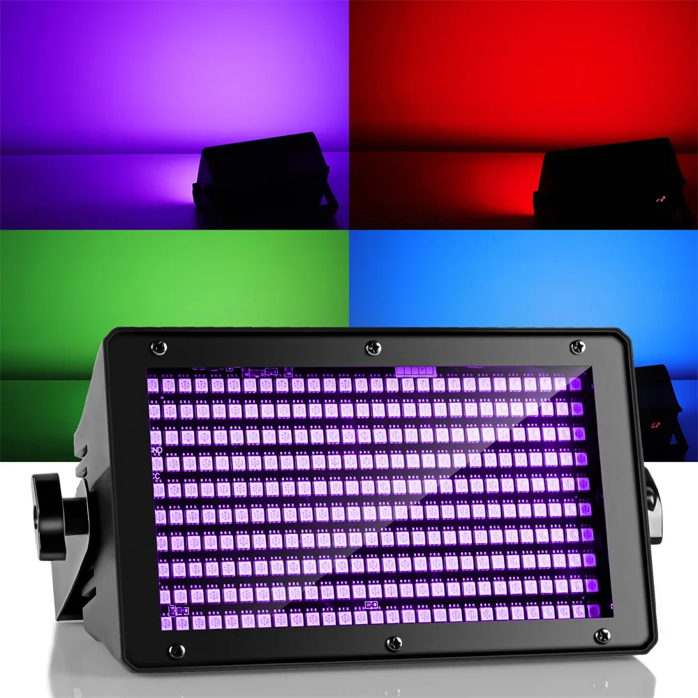 

DayFlicker LED Strobe Lights RGB DJ Disco Lights Flash Party Lighting DMX Control for Wedding Xmas Birthday Club Live Concert