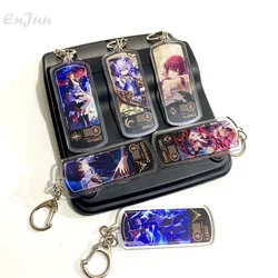 Honkai: Star Rail Game Keychain Bailu Seele Dan Heng Kafka Welt Yang Key Chain Women Accessories Anime Keyring Pendant Prop Gift