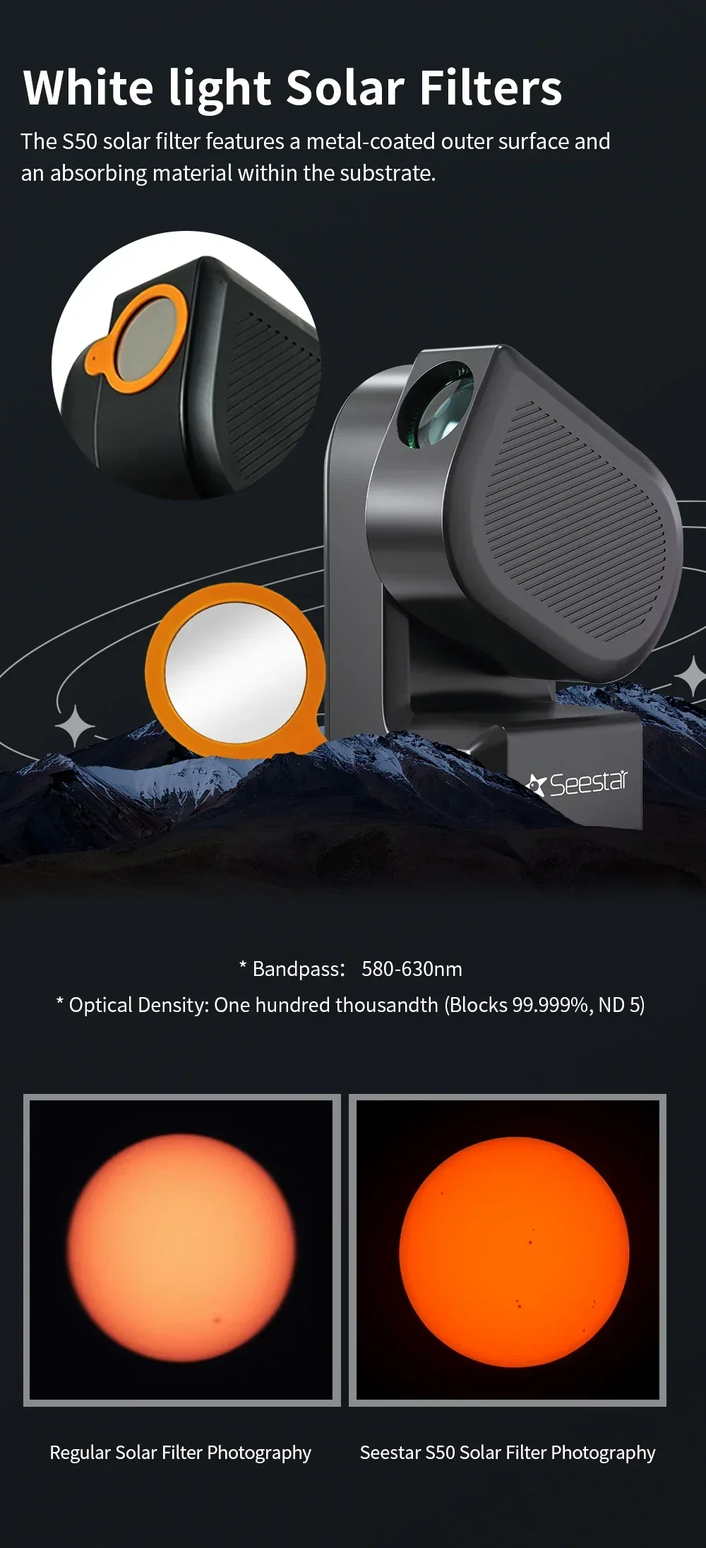 Brand new original  Seestar S50 All-in-One Smart Telescope ZWO Intelligent astronomical telescope Stargazing and shooting