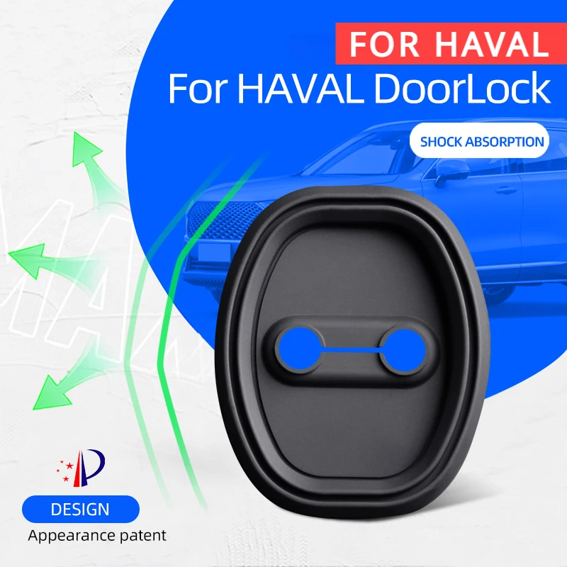 

4pcs/set Car Door Lock Protection Cover Case for Haval H4 F5 F7X H9 F5 JOLION HURACA XY H6 MAX M6 Door Lock Cover Protection