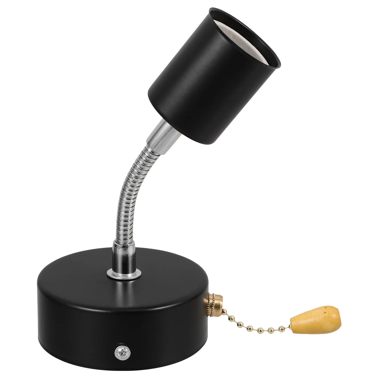 

1Set Wall Light Socket Holder E27 Base Sturdy Construction No Deformation Fine Workmanship for Home Office Hotel Decorative