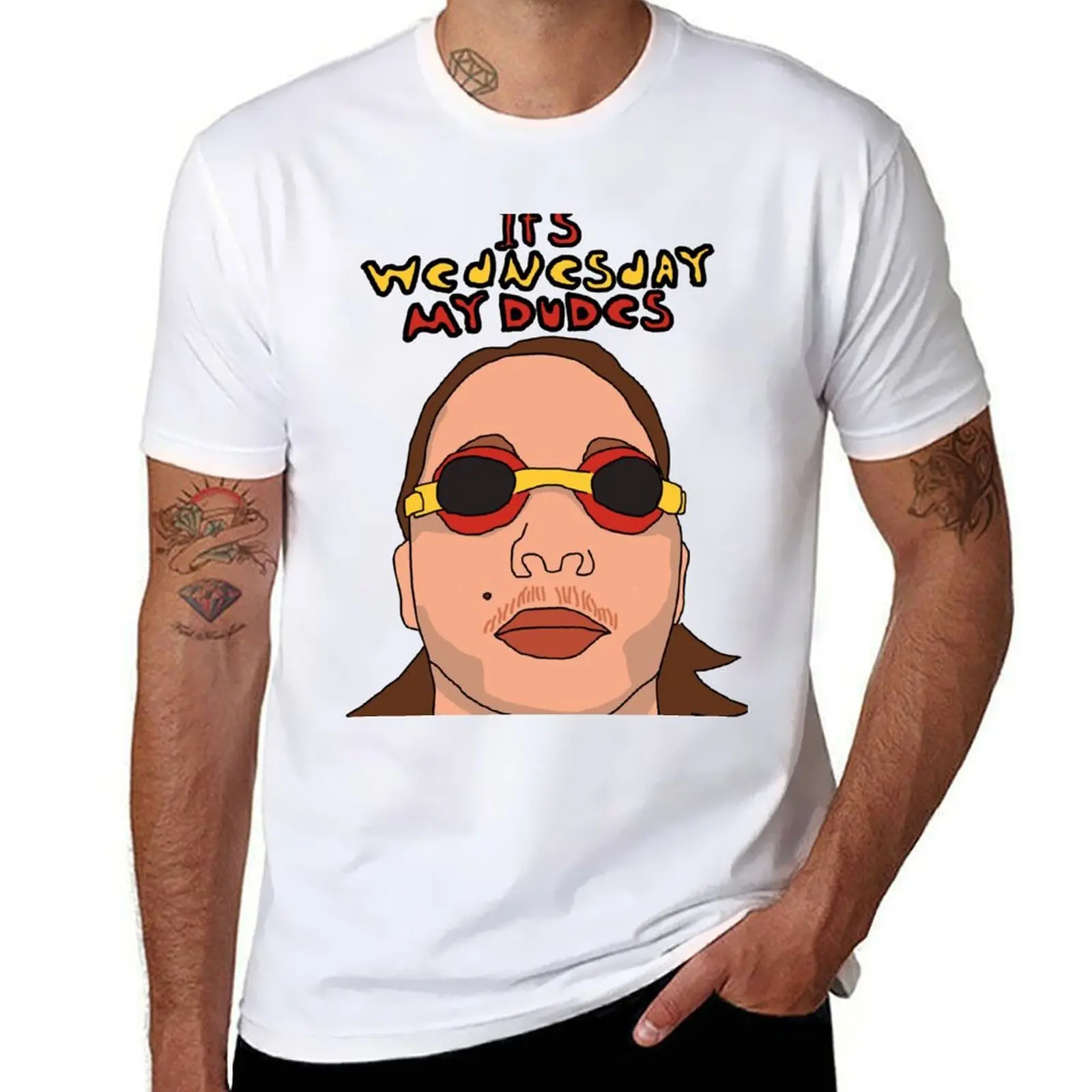 

It's Wednesday My Dudes T-Shirt man t shirt cotton high quality man t shirts cotton T-Shirt