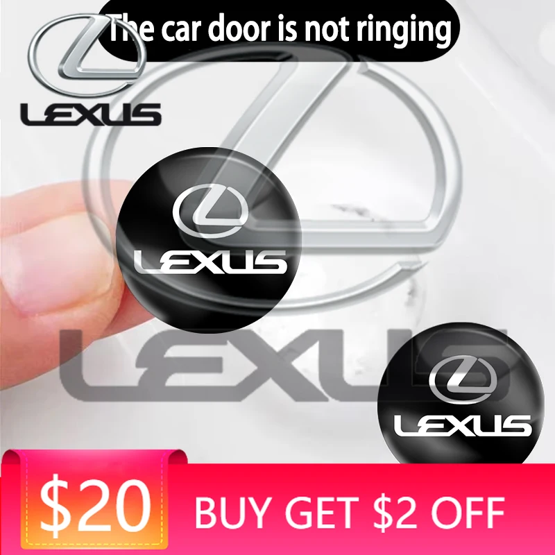 

Наклейки-амортизаторы для дверей автомобиля с логотипом (8/12 шт.) для Lexus UX RX300 LX470 NX300 ES300h IS300h GS300 IS350 IS200