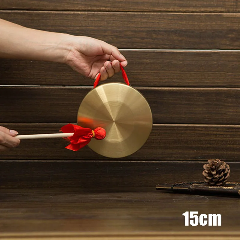 Hand Gong Cymbals Brass Copper Gong Chapel Opera Percussion Instrument Traditional Chinese Folk Musical Instrument Toy