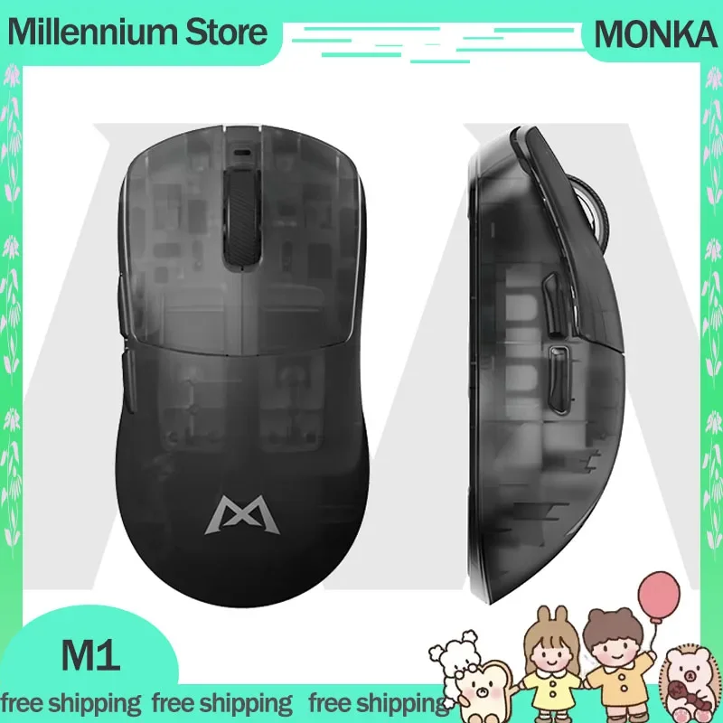 

Беспроводная Bluetooth-мышь MONKA M1, 3 режима, 55 ГГц