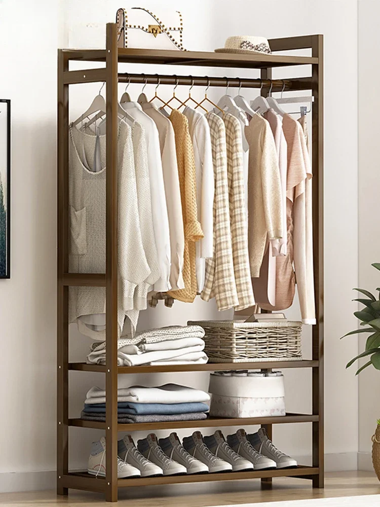 

Household Floor Hangers, Solid Wood Storage, Children's Wardrobes, Space-saving Dormitory Storage, Wardrobe Storage