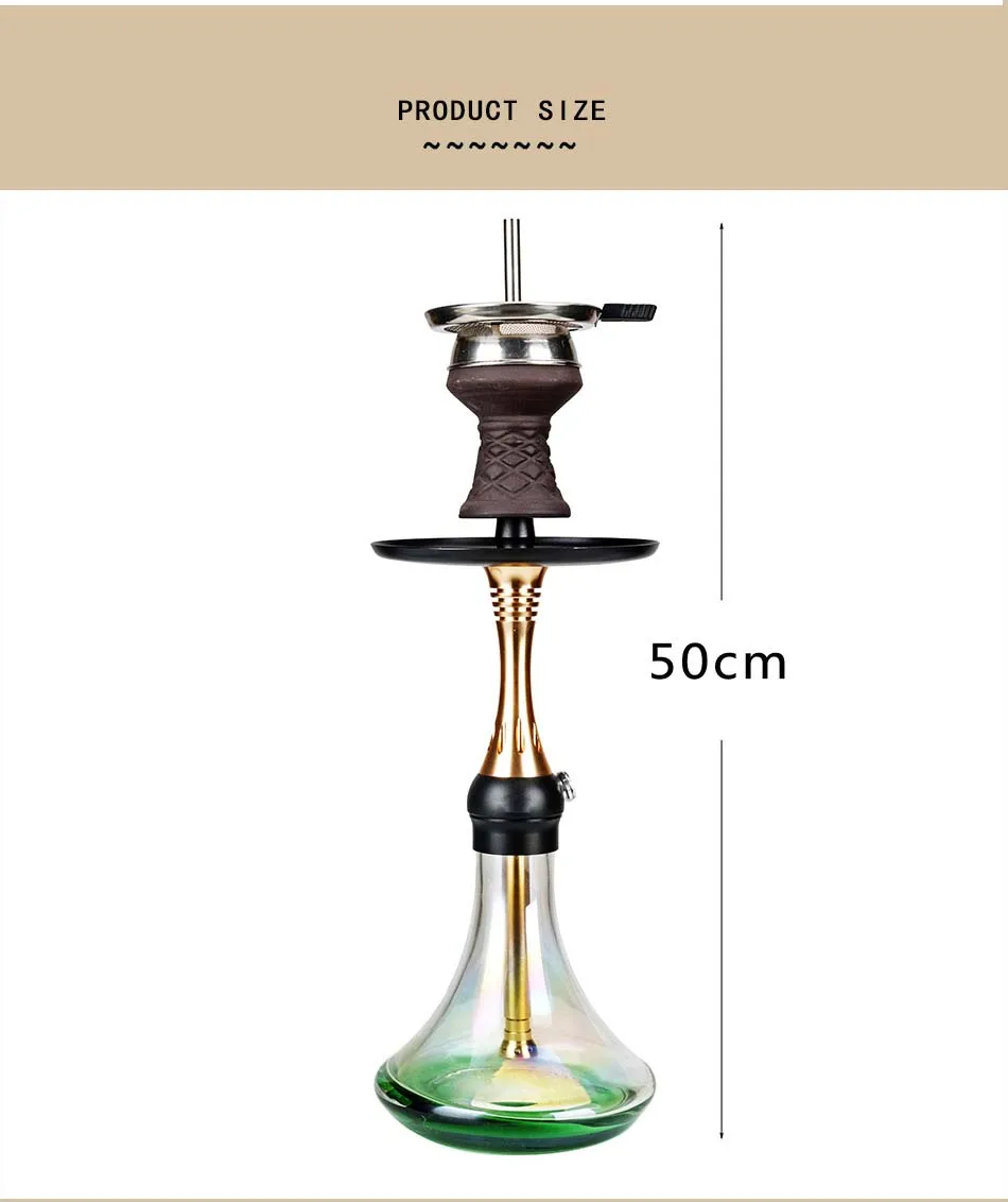 مبيعات المصنع مباشرة شيشة عالية الجودة للبيع أفضل تصميم عالي الجودة متعدد الألوان تصميم شيشة أنبوب واحد