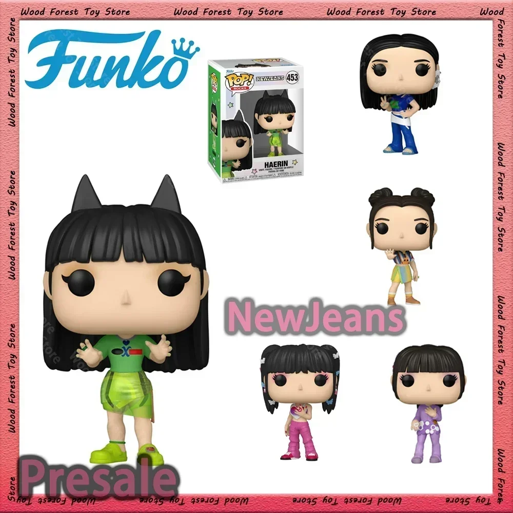 ¡Funko Pop original! Rocks: NewJeans estatuilla MINJI HANNI DANIELLE HAERIN HYEIN figuras coleccionables decoración de escritorio juguete modelo regalo