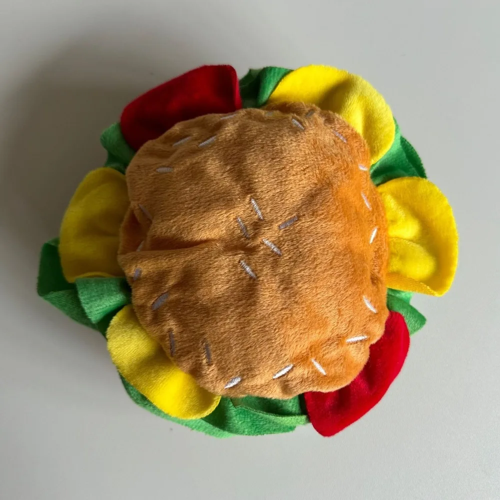 Festival Hamburger Pet Burger Hat Cross Dressing Cosplay Dog Costume Hat Adjustable Funny Cat Headgear for Puppy