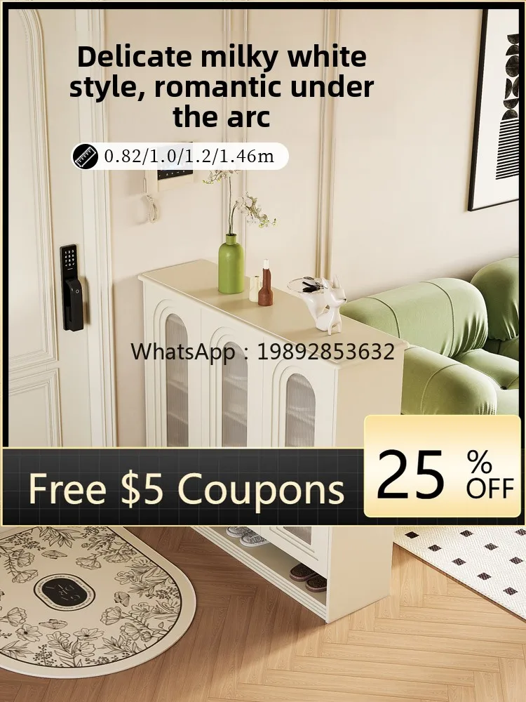 ZC Shoe Cabinet Entryway Cabinet Integrated Household Indoor Large Capacity New Model Living Room Partition Cabinet
