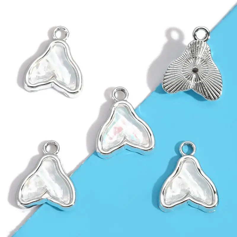 Alloy Star And Moon Pendant Pink Resin Charms 10pcs Mixed Design For Diy Handmade Jewelry Earring Necklace Bracelets Making