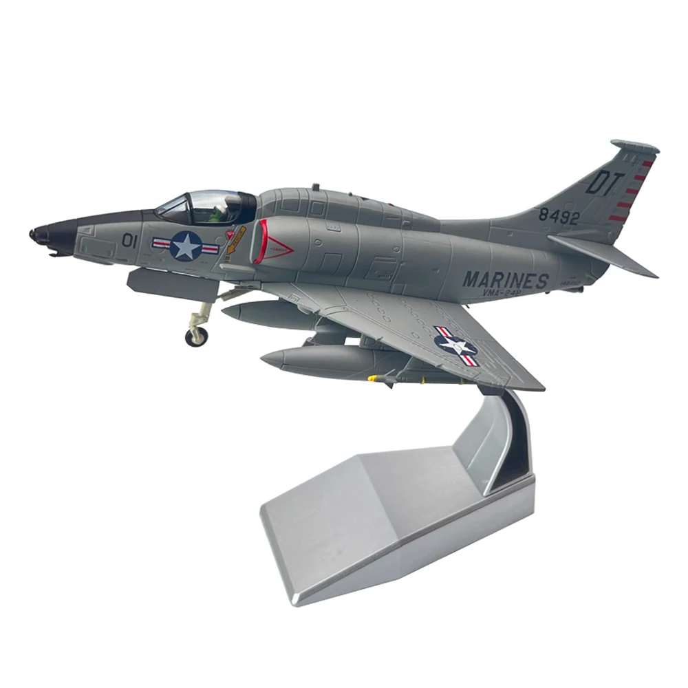 1:72 United States Marine Corps A-4 Skyhawk Attack A4 Fighter Toy Aircraft Metal Military Diecast Plane Model Collection Gift