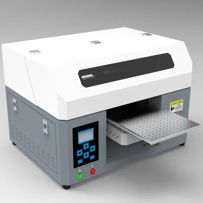 Mini Size Direct Id Card CD PVC Glass Leather Metal Wood Phone Case Led Ink Jet Flatbed Uv Dtf Printer A4