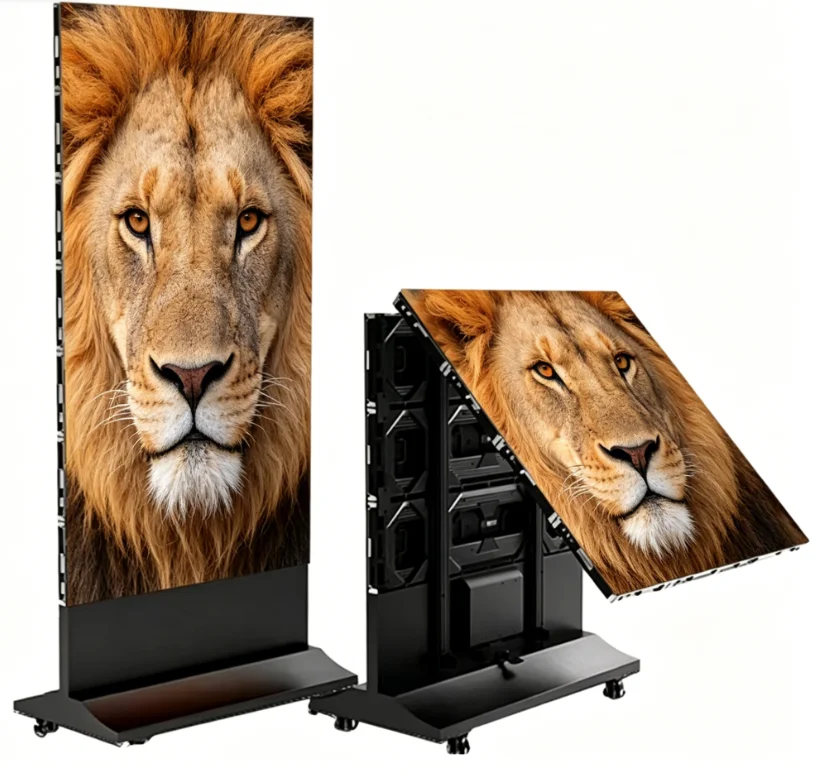 TOPvision All-in-One Retail LED Solution IP65 Waterproof Foldable Poster System And 2 Year Warranty