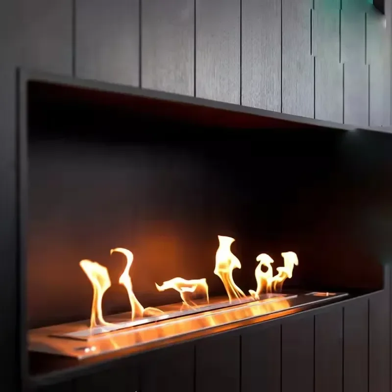 # for For Modern LED Realistic Fire Flame Water Steam Fireplace Insert 1m Electric Water TV Stand for Use