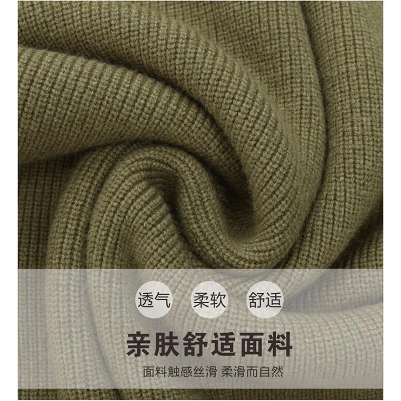 2024 New Cashmere Women\'s V-neck Pullover Casual Knitted Long Sleeve Women\'s Sweater Autumn And Winter Bottoming Shirt