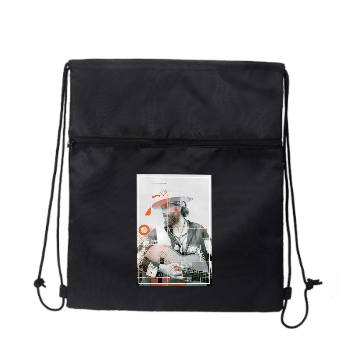 

Черная сумка на молнии на шнурке War Art Marks Brave Tale: идеально подходит для коротких гетей