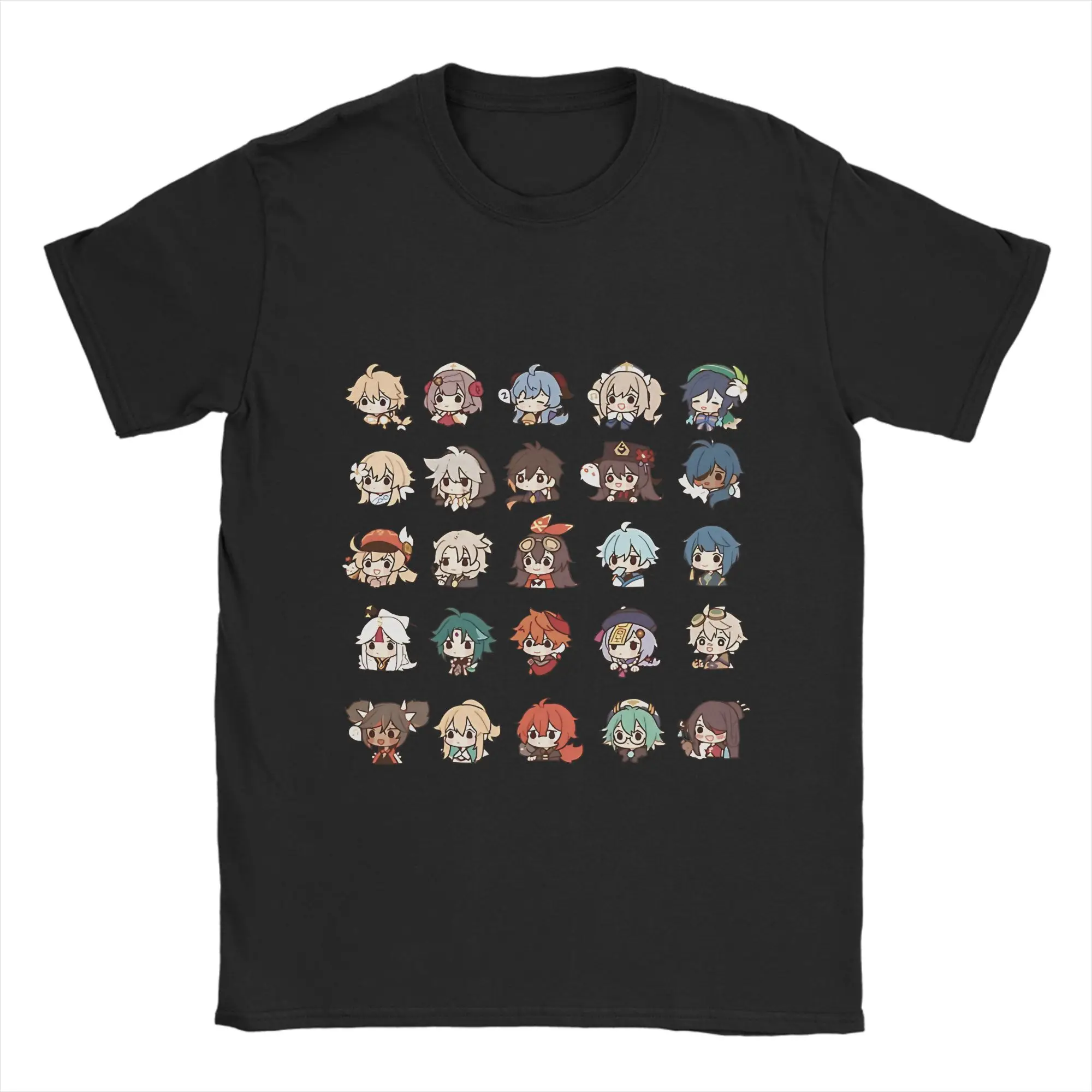 Genshin Impacts T-Shirt Summer  Cotton T Shirts For Male Fashion Casual Tshirt Short Sleeves Funny Tees