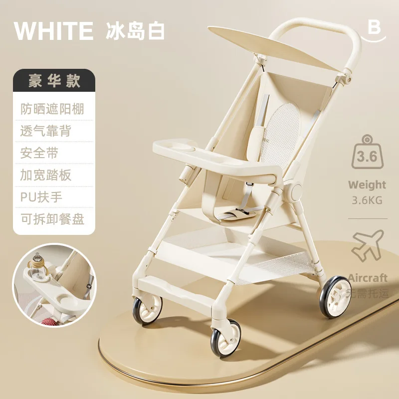 Foldable Strollers,Compact Lightweight Travel Carriage For Infants&Young Children,Newborn Pram,Baby Walking Artifact Trolley