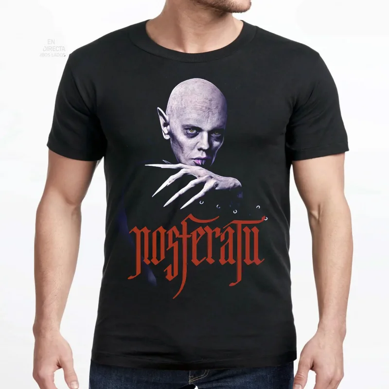 

Винтажная футболка 80-х годов из фильма ужасов Nosferatu The Vampire Halloween с готическим принтом для мужчин, топы большого размера из 100% хлопка для взрослых, S-6XL