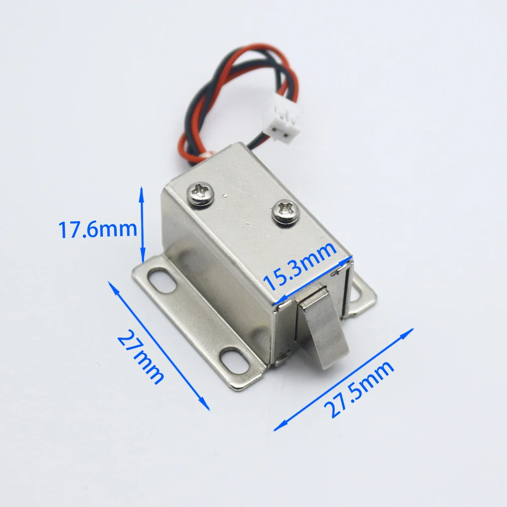 DC12V mini electric control lock ultra small cabinet door lock electronic bolt lock DC6V electric lock electromagnetic lock