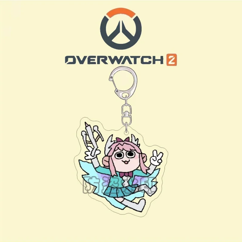 ccc GAME Overwatch HD Acrylic Keychain Ornament Backpack Hanging Decoration Accessories  Keyring Pendant  Shimada Hanzo view 4