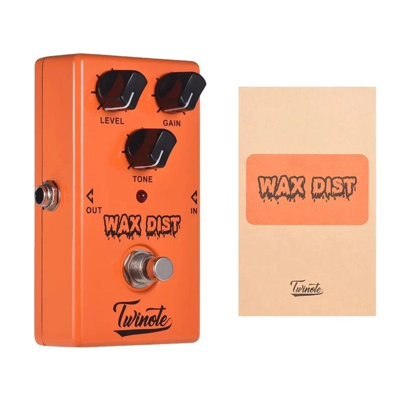 

Twinote WAX DIST Guitar Pedal Classical Distortion Guitar Effect Pedal British Style Full Metal Shell True Bypass