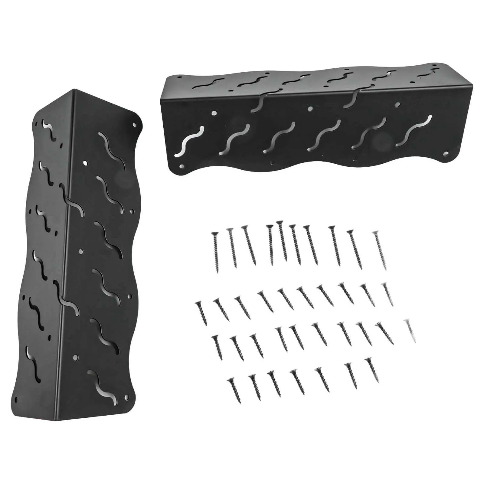 Easy Assembly Brackets Raised Garden Bed Bracket Home Improvement Outdoor Gardening Double-Row Screw Holes Enhanced Stability