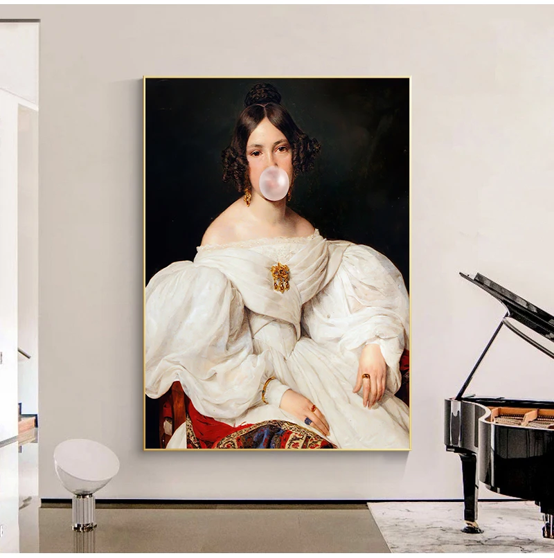 Canvas Prints Painting Wall Art Poster Classical Fashion Art Baroque Modular Picture For Modern For Living Room Home Decor