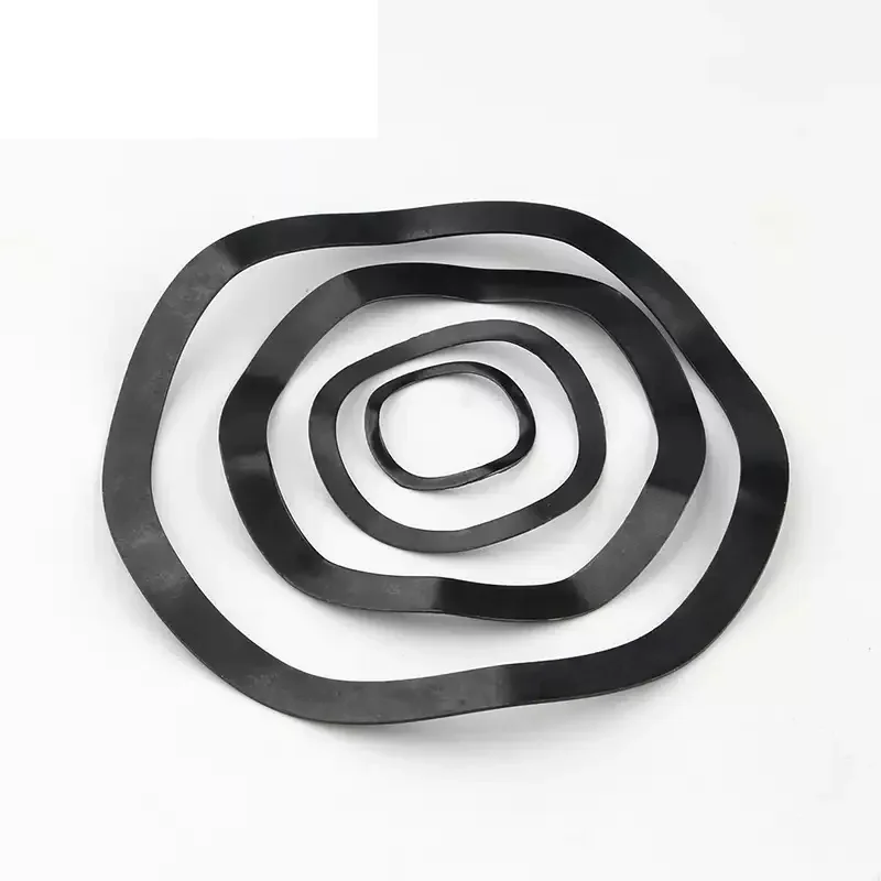 M3 M4 M5 M6 M8 M10-M118 65 #   Aste per cuscinetti in acciaio Mangnese Rondella a tre onde con guarnizione per rondella a molla