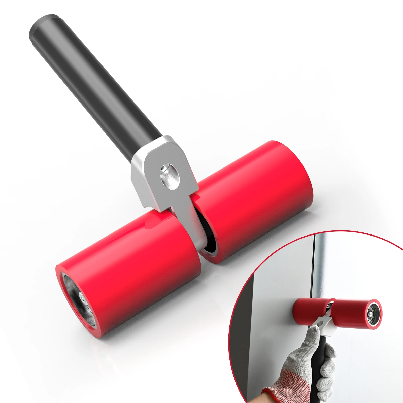 foshio-rubber-double-wheel-paint-roller-smoothing-tool-for-car-film-wrapping-window-tint-installing-corner-edge-rolling-squeegee