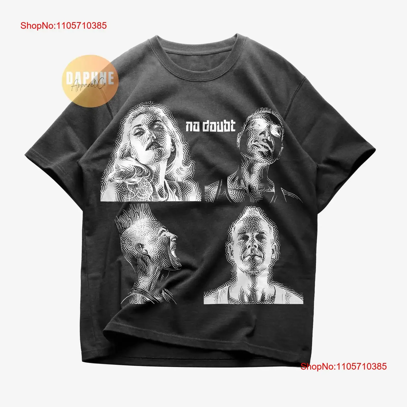 Limited No Doubt Push And Shove Album T Shirt Black White Rock Music Band Gwen Stefani Vintage Tragic Kingdom vintage Washed