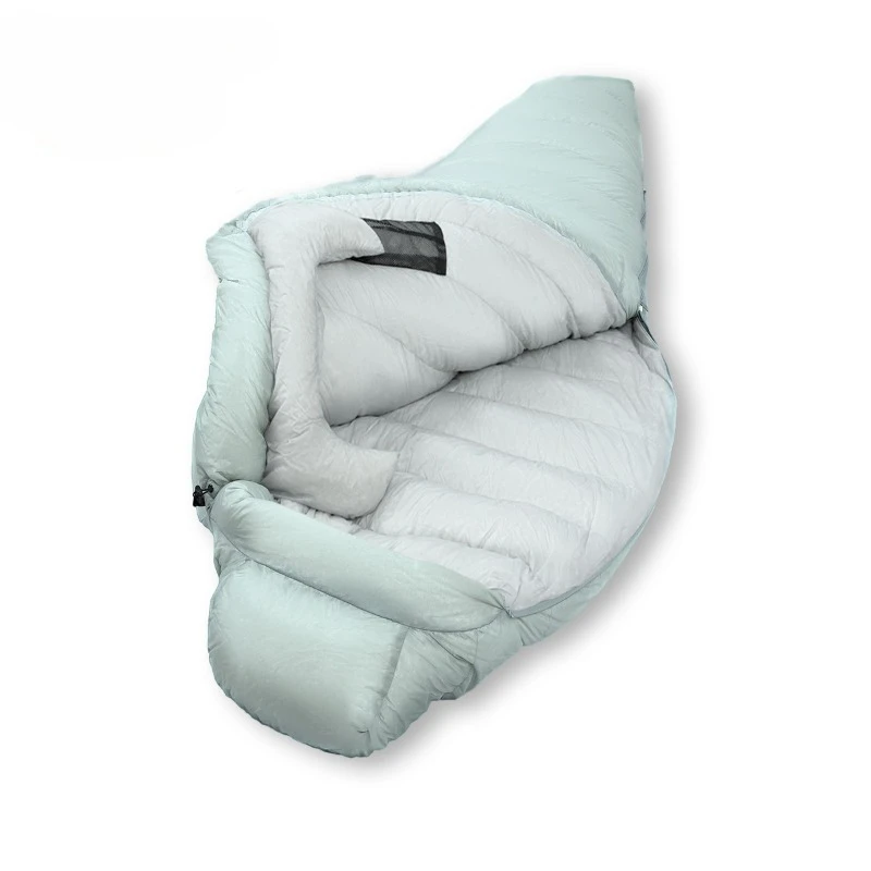 Outdoor camping sleeping bag Ultra light 800 pods 95% white goose down down adult