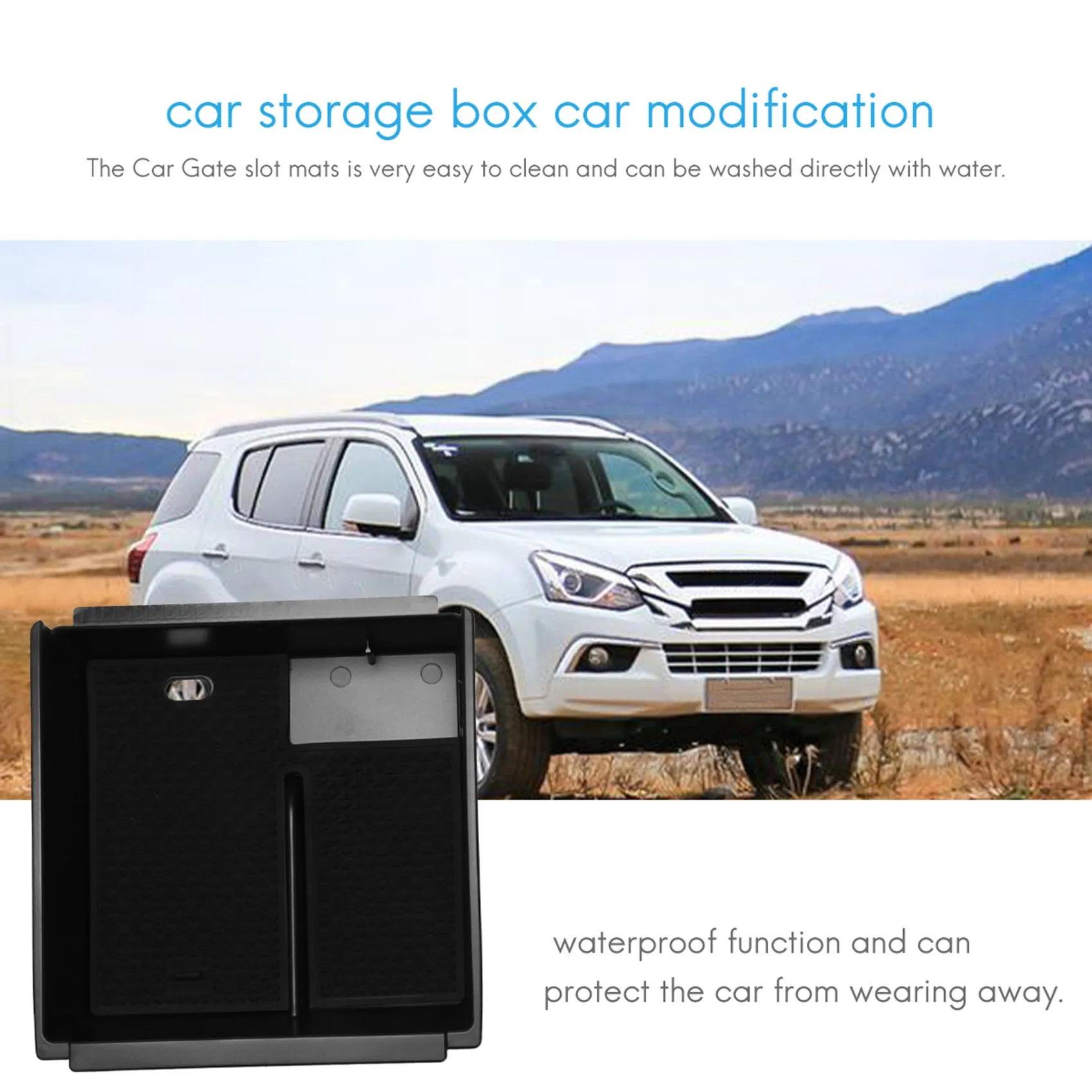 

Ящик для хранения в подлокотнике для Isuzu D-MAX MU-X 2012-2019 DMAX MUX Tidying Box BLACK-X59A