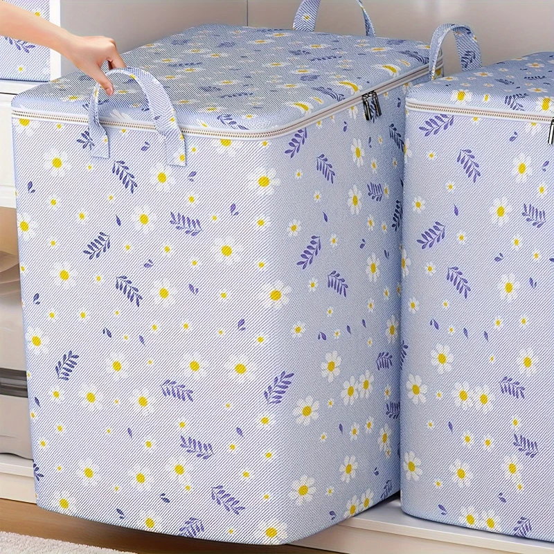 1pc Random Pattern Large Capacity Storage Handbag, Non-woven Rectangular Durable Storage Bag Suitable For Clothes  JJ2058VD