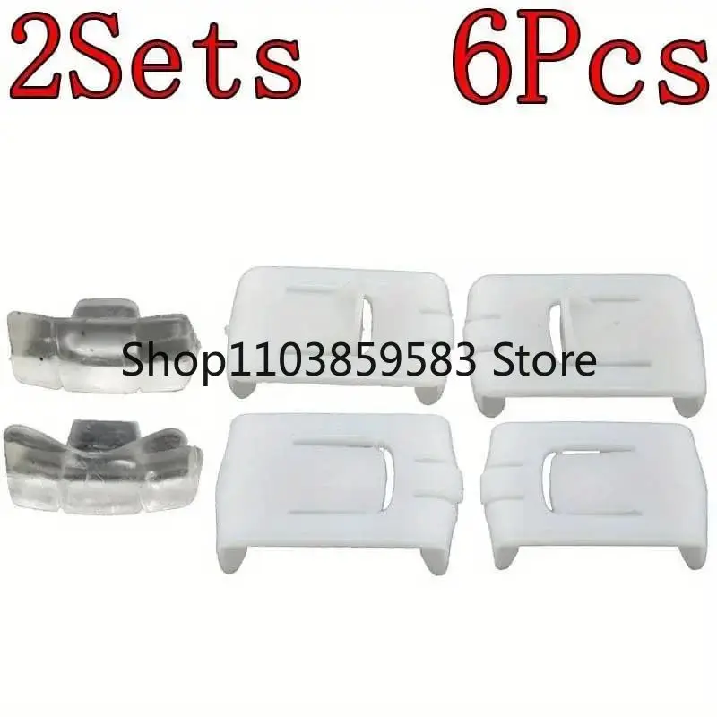 6X 435881203A Seat Fastener Rail Runner Clip Bracket Sliders Guide For Audi Seat VW Golf Jetta MK1 MK2 MK3 171881213B 191881213 view 4