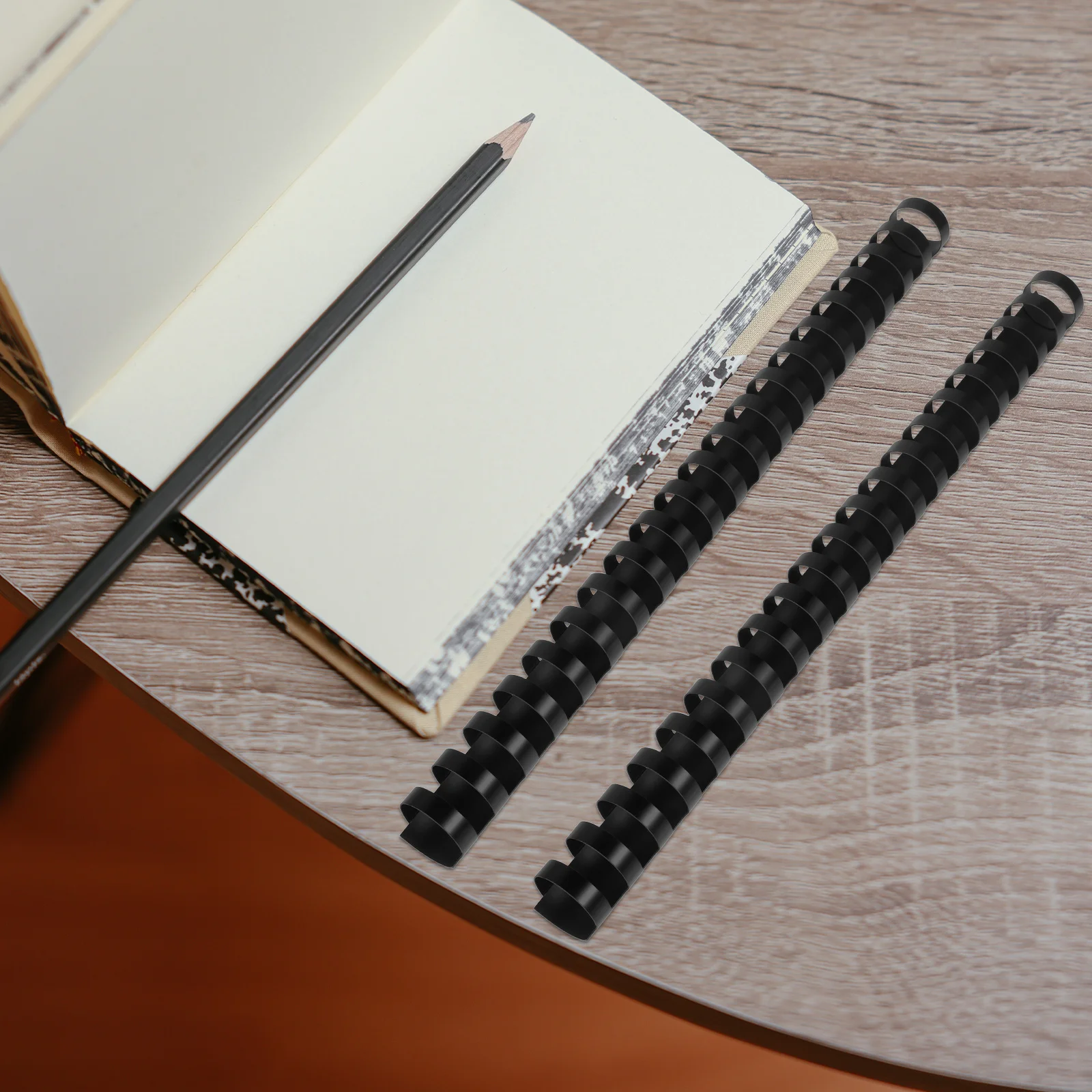 50 pz 21 anelli pettini di rilegatura in plastica nero 22mm professionale fogli sciolti libri anelli scrapbook foto clip raccoglitore di foglie