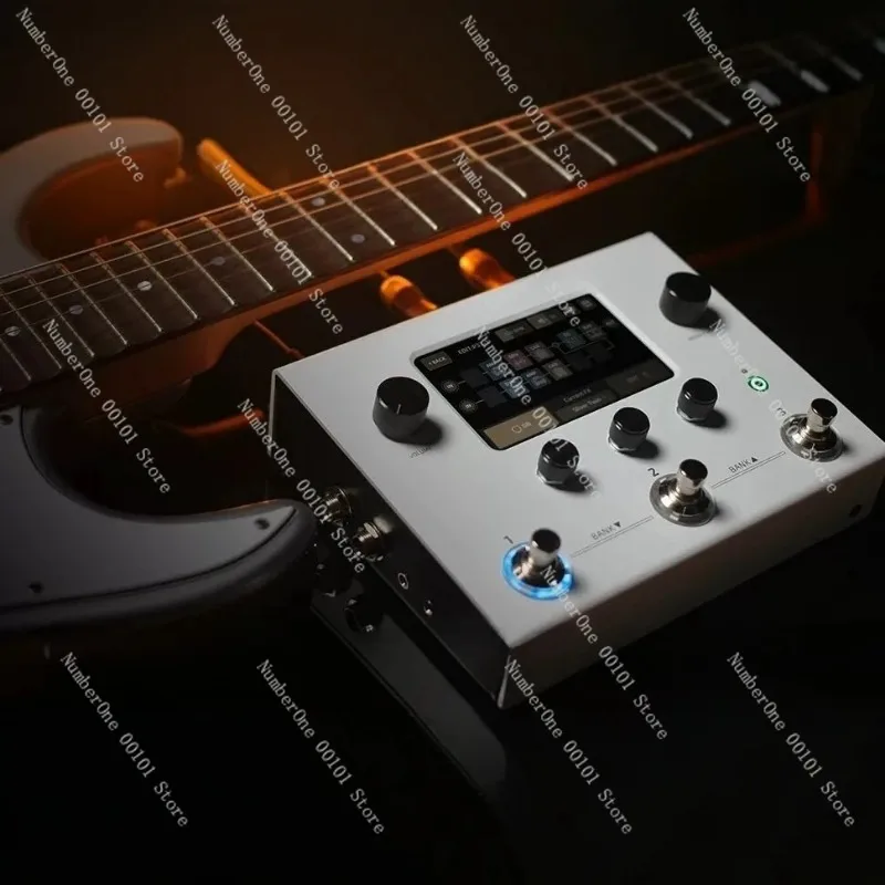 Electric Guitar Multi-Effects Processor, Amp Cab Simulator with Looper, USB Audio Interface for Recording