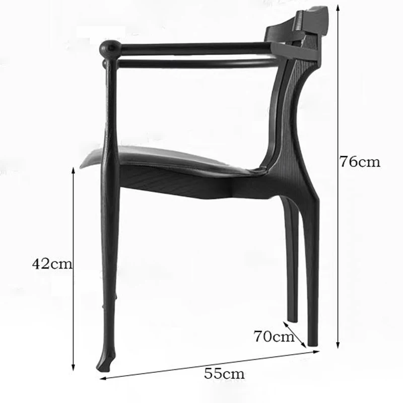 Nordic Mid-century Dining Chairs Wooden Soft Dining Chairs Mini Modern Armchairs Chair Living Room Furnitures Chair Individual