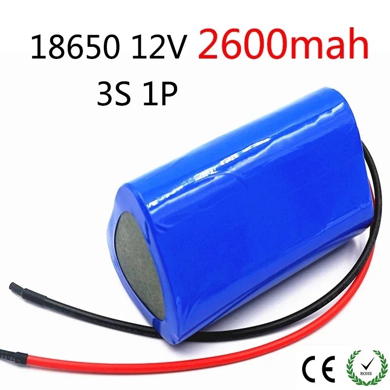 

Aleaivy 3s battery 18650 pack 2600mah 10.8v 12.6v welding solder battery for screwdriver tools, customized battery