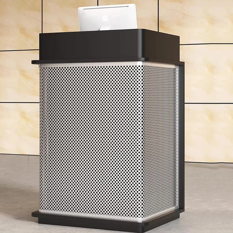 

European Corner Reception Desks Display Hotel Unique Salon Beauty Reception Desks Modern Restaurant Bureau Commercial Furniture